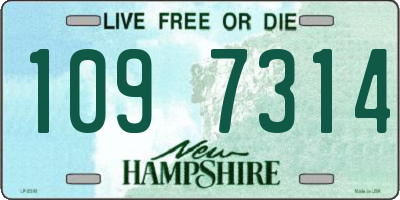 NH license plate 1097314