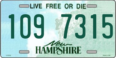 NH license plate 1097315