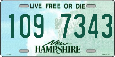 NH license plate 1097343