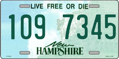 NH license plate 1097345