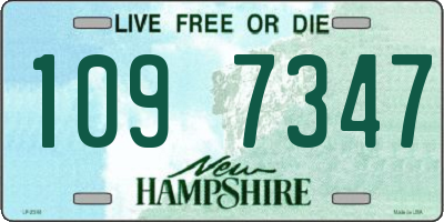 NH license plate 1097347