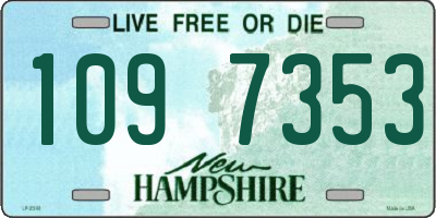 NH license plate 1097353