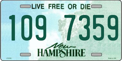 NH license plate 1097359