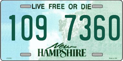 NH license plate 1097360