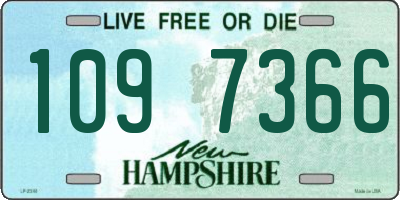 NH license plate 1097366