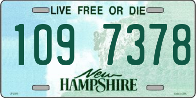NH license plate 1097378