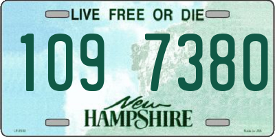 NH license plate 1097380