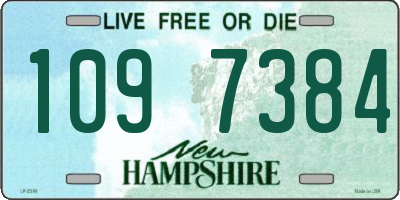 NH license plate 1097384
