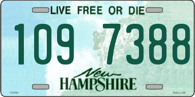 NH license plate 1097388