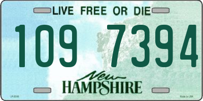 NH license plate 1097394