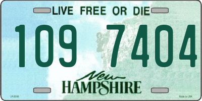 NH license plate 1097404