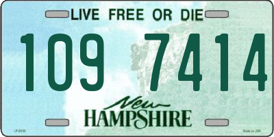 NH license plate 1097414