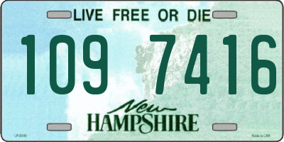 NH license plate 1097416