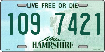NH license plate 1097421