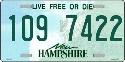 NH license plate 1097422