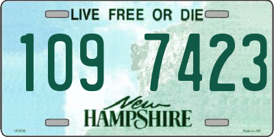 NH license plate 1097423