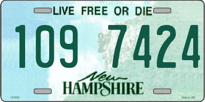 NH license plate 1097424