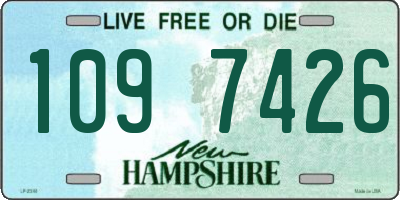 NH license plate 1097426
