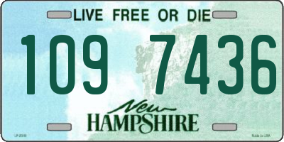NH license plate 1097436
