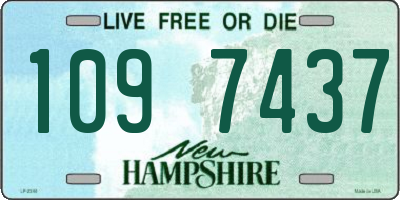NH license plate 1097437
