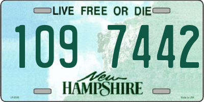 NH license plate 1097442