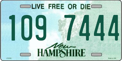NH license plate 1097444