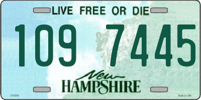 NH license plate 1097445