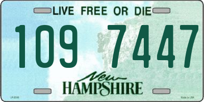 NH license plate 1097447