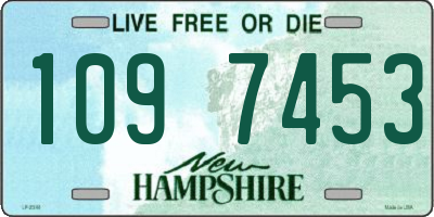 NH license plate 1097453