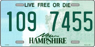 NH license plate 1097455