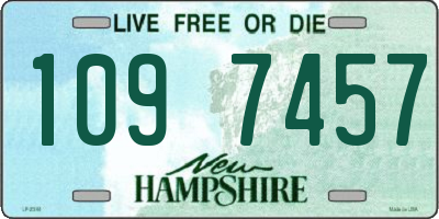 NH license plate 1097457