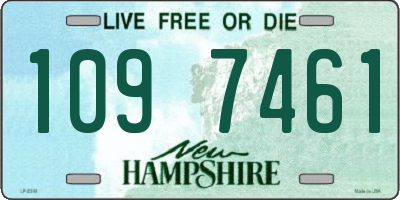 NH license plate 1097461