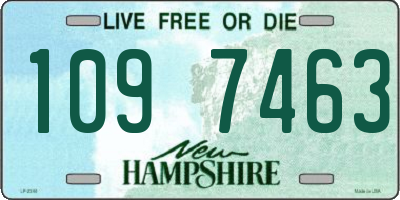 NH license plate 1097463