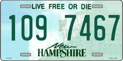NH license plate 1097467