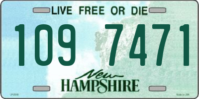 NH license plate 1097471