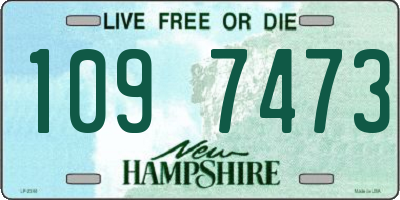 NH license plate 1097473