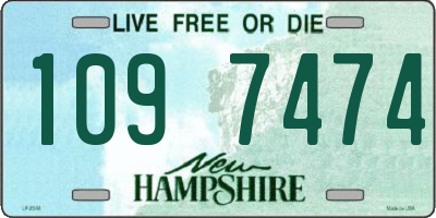 NH license plate 1097474