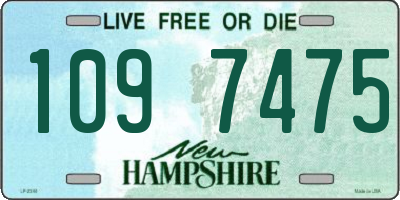 NH license plate 1097475