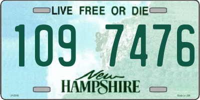 NH license plate 1097476