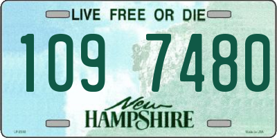 NH license plate 1097480