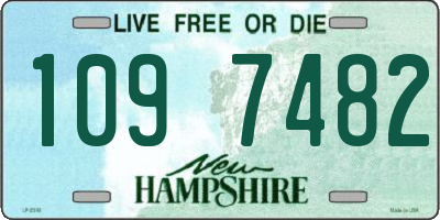 NH license plate 1097482