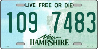 NH license plate 1097483