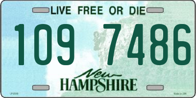 NH license plate 1097486