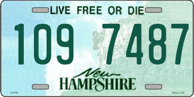 NH license plate 1097487