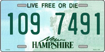 NH license plate 1097491
