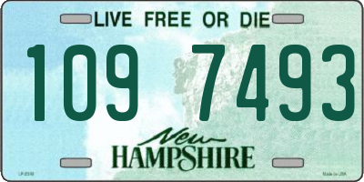 NH license plate 1097493