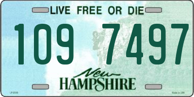 NH license plate 1097497