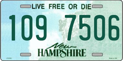 NH license plate 1097506