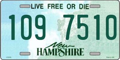 NH license plate 1097510