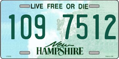 NH license plate 1097512